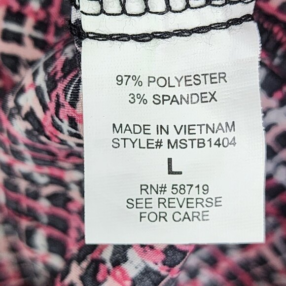 Women's Notations Red & Black Plaid Button-Down Blouse Top Roll Rab Sleeves L - Picture 6 of 11